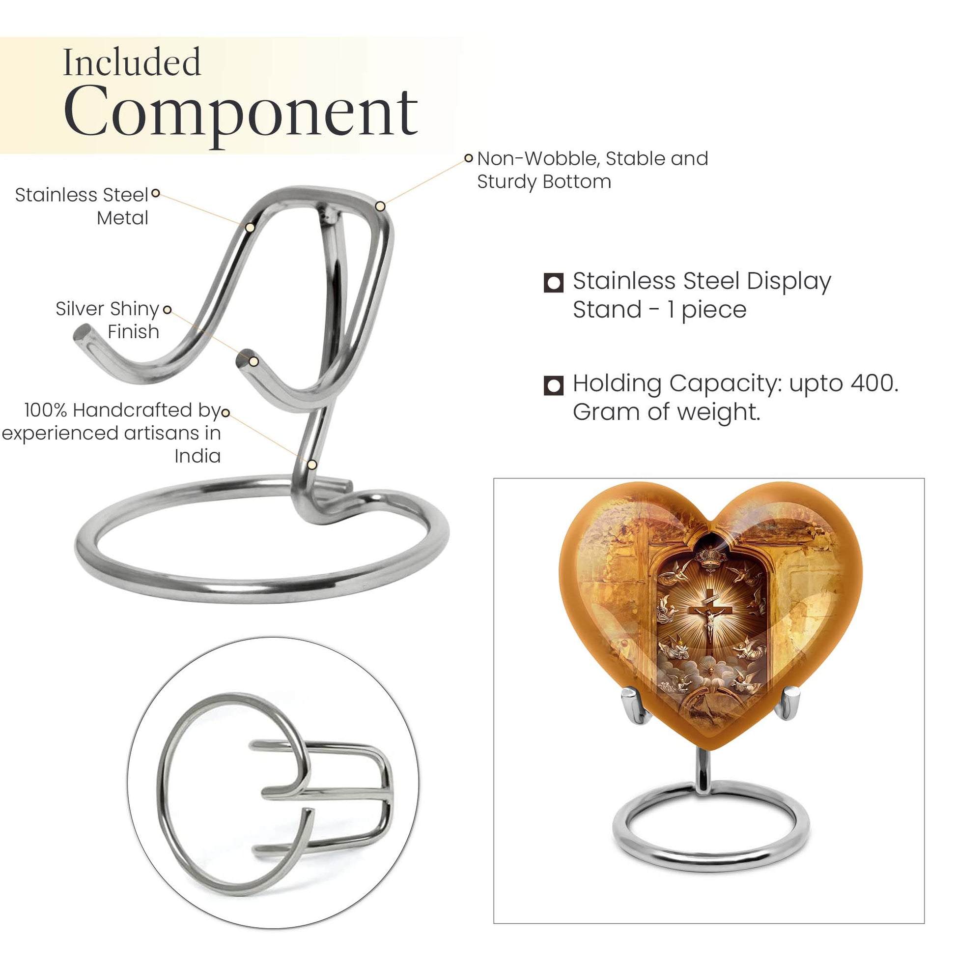  catholic urn made of for burial custom, 