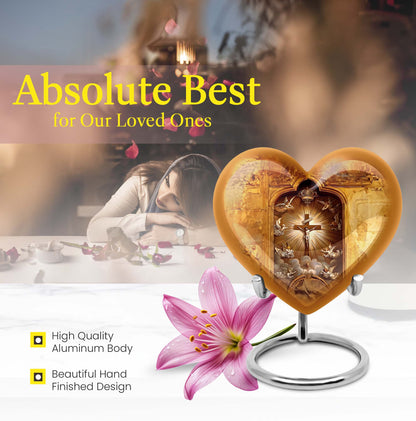  catholic urn made of for burial custom, 
