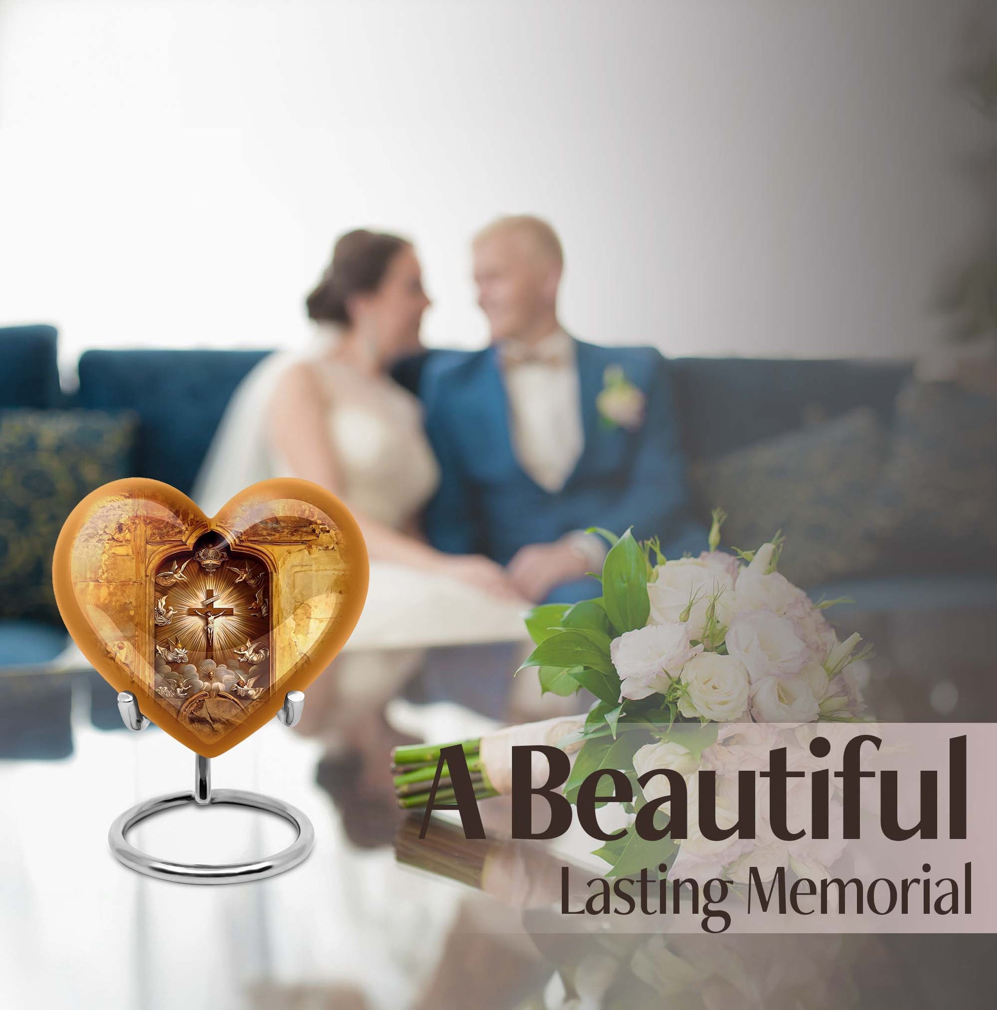  catholic urn made of for burial custom, 