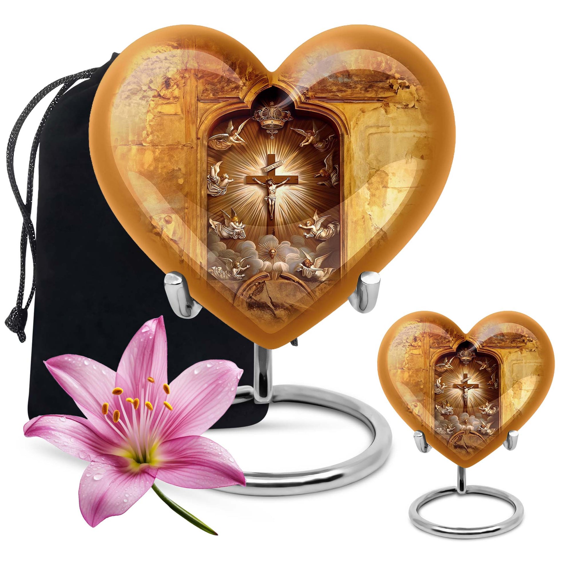  catholic urn made of for burial custom, 