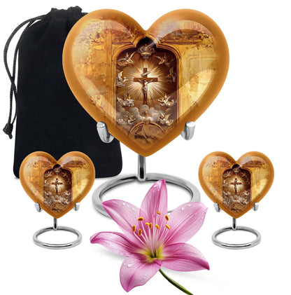  catholic urn made of for burial custom, 