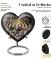 Heart-design Catholic Urn