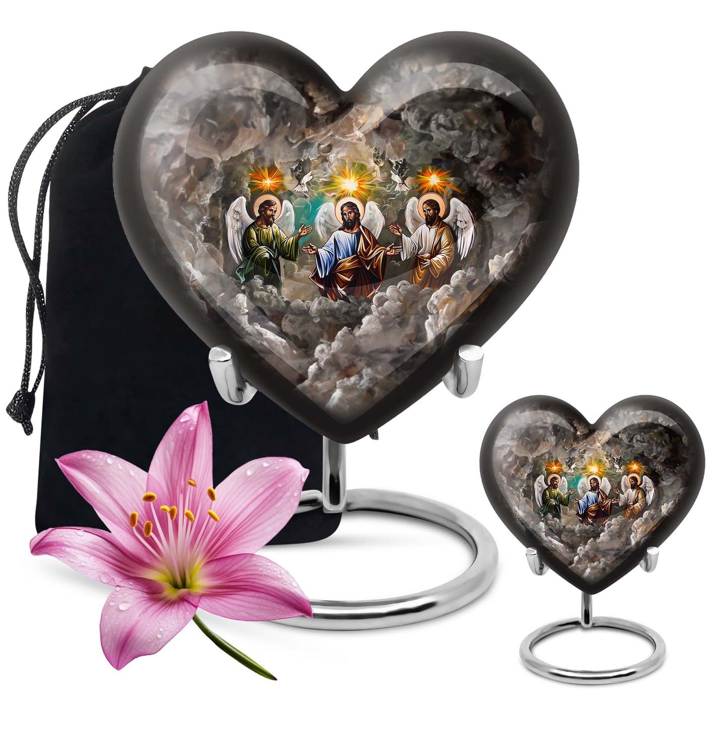 Heart-design Catholic Urn