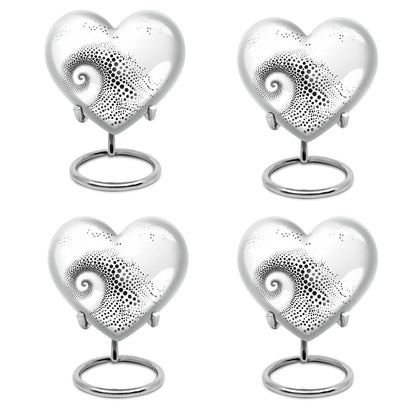  heart-shaped spiral urn