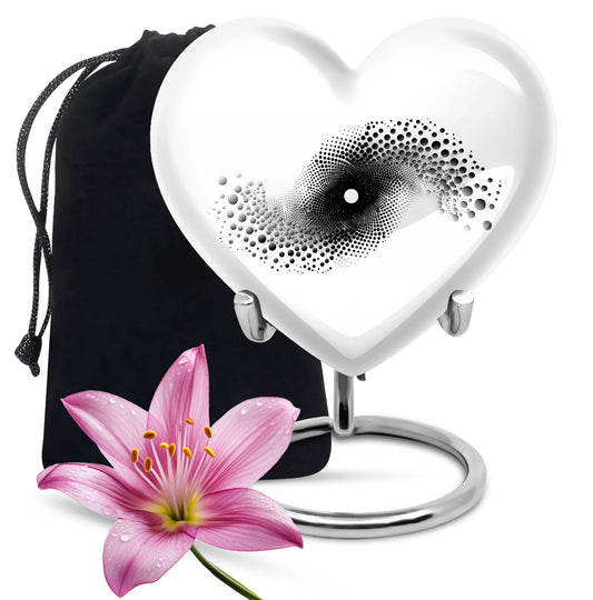 10-inch spiral heart urn for ashes