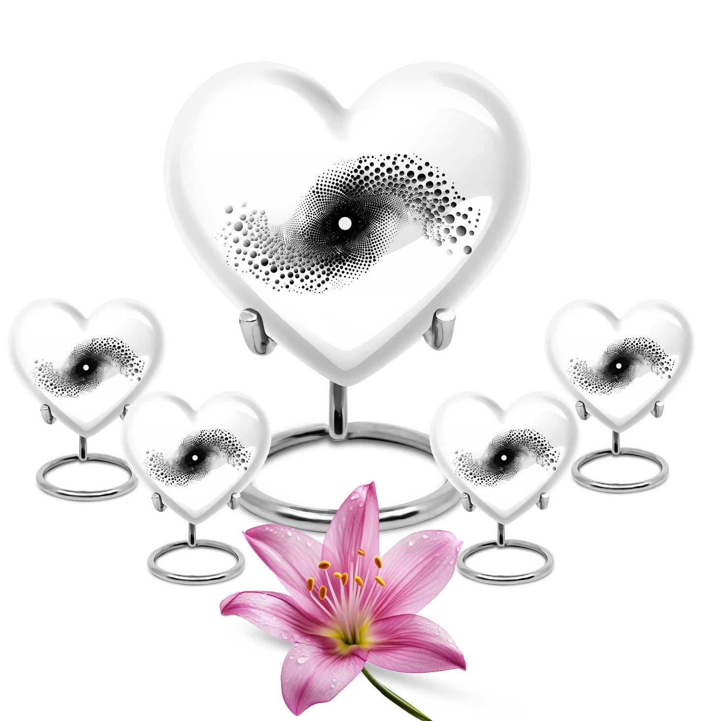 10-inch spiral heart urn for ashes