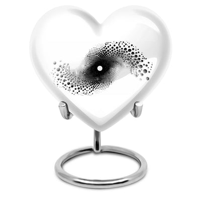 10-inch spiral heart urn for ashes