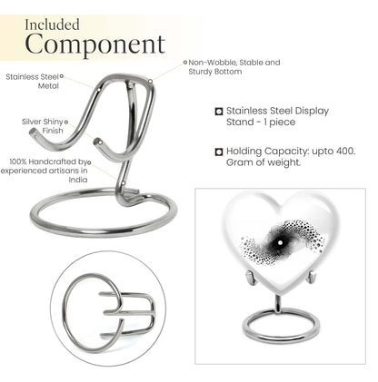 10-inch spiral heart urn for ashes