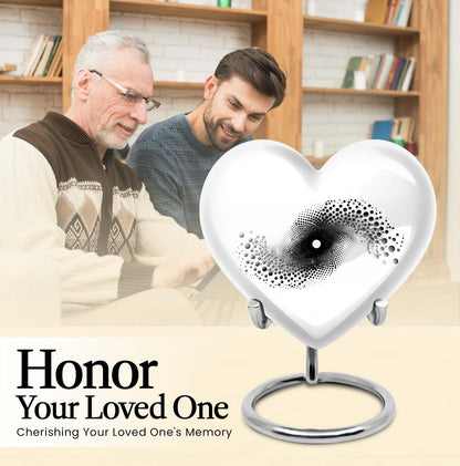 10-inch spiral heart urn for ashes