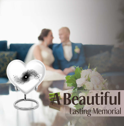 10-inch spiral heart urn for ashes