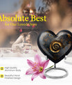10-inch abstract heart spiral urn for cremation or burial