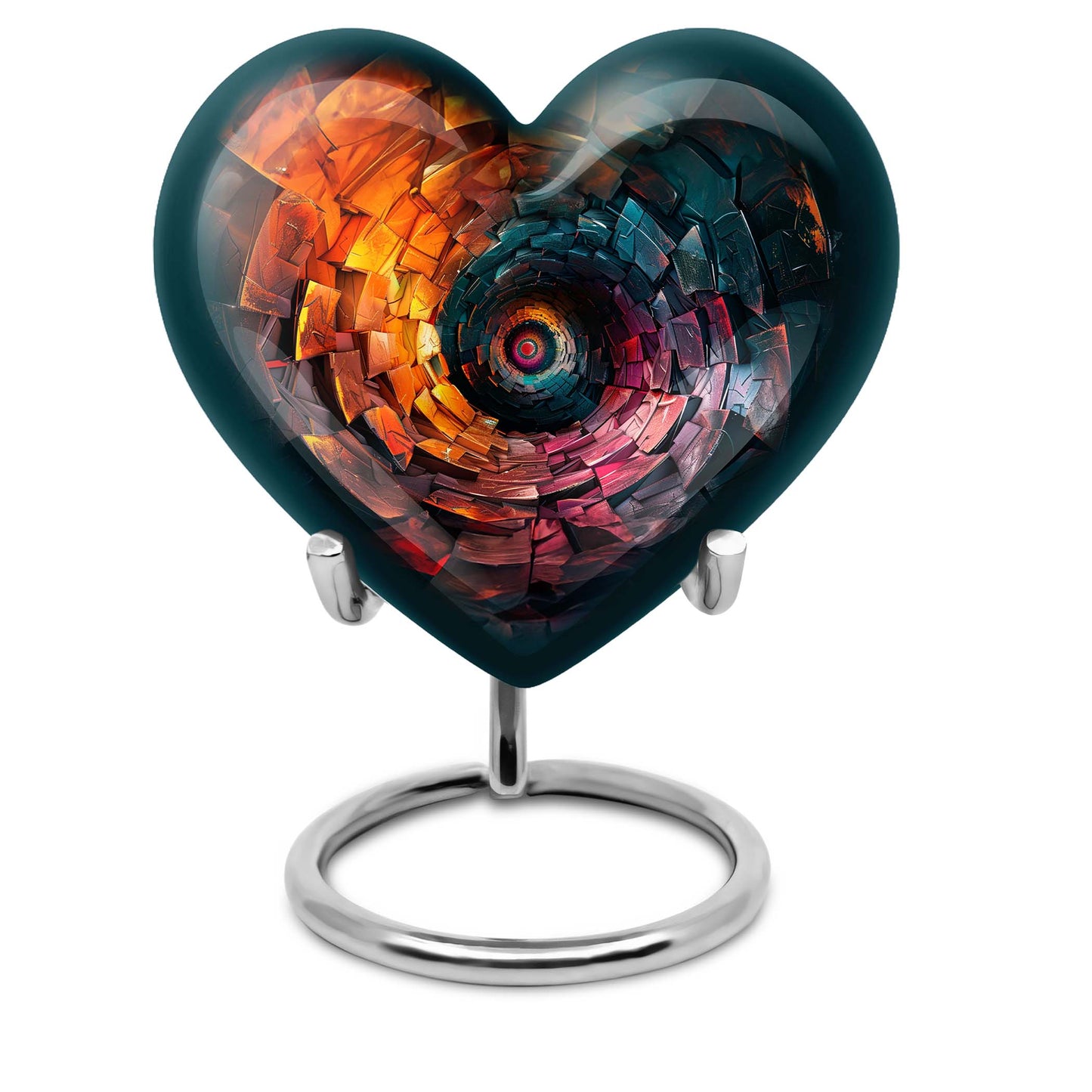 spiral heart urn