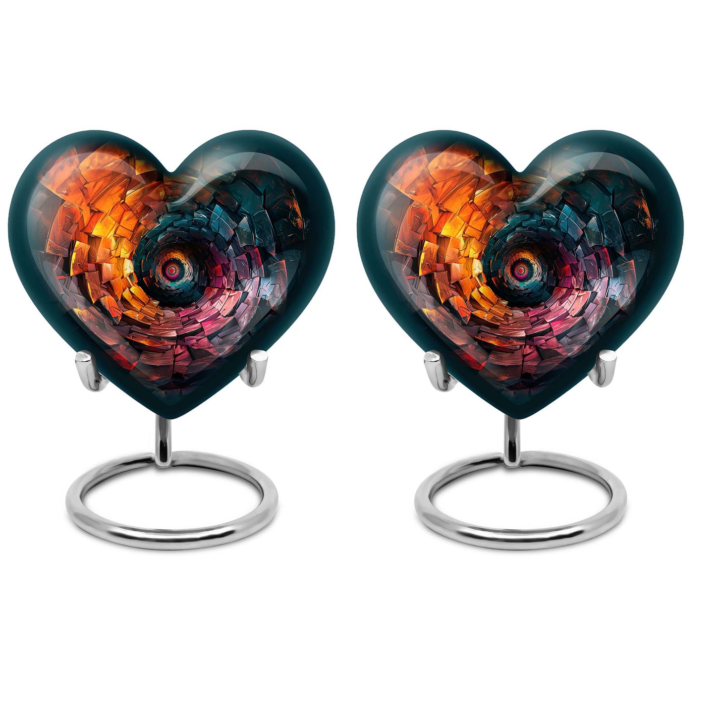 spiral heart urn