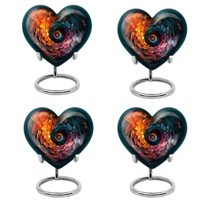 spiral heart urn