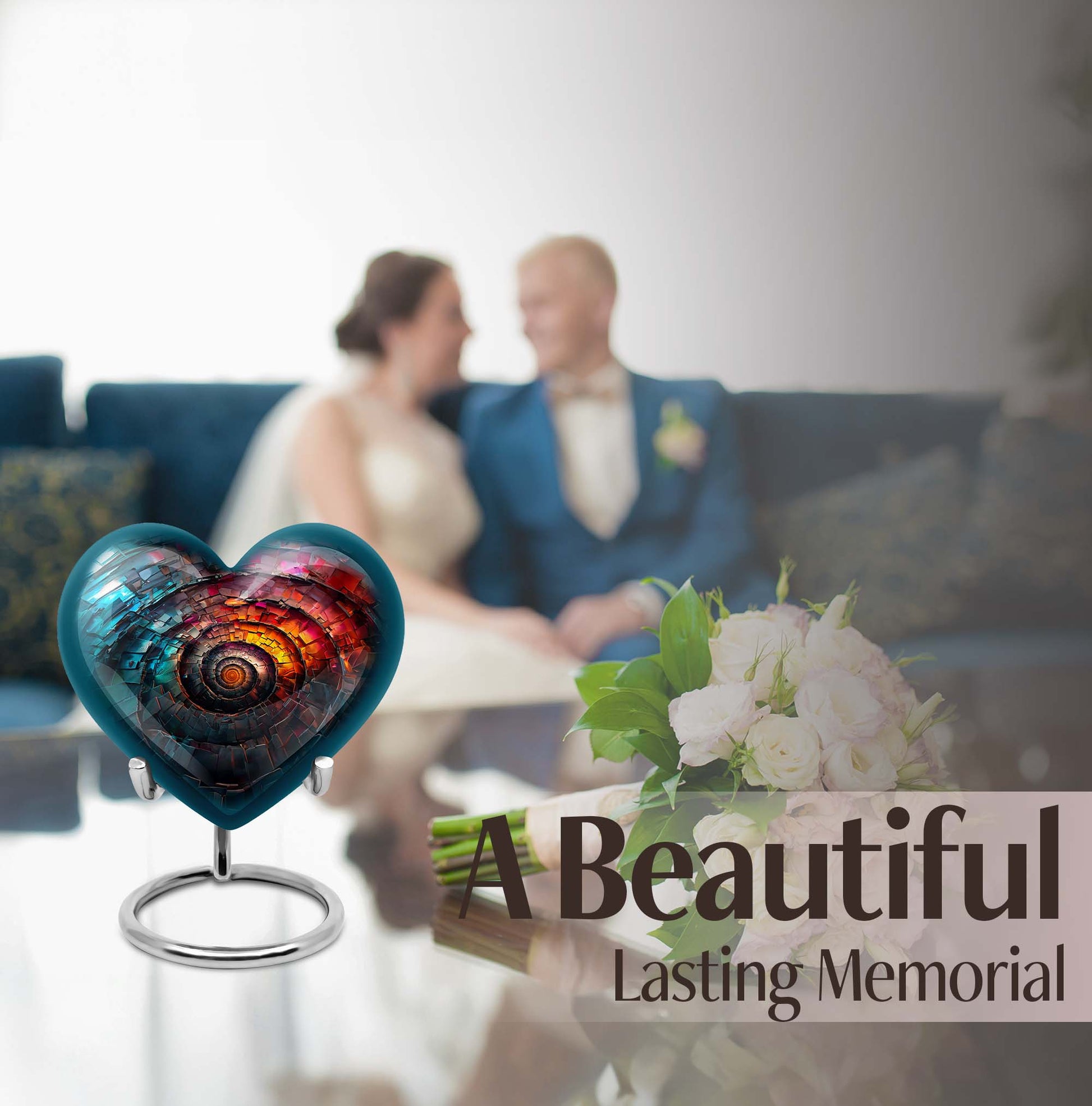 10-inch aluminium spiral urn 