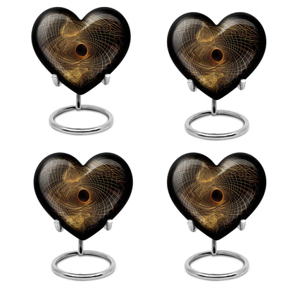 heart-shaped spiral urn