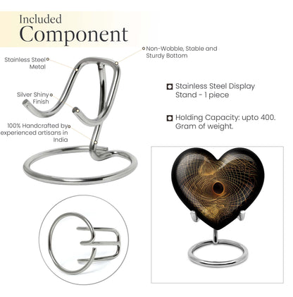 heart-shaped spiral urn