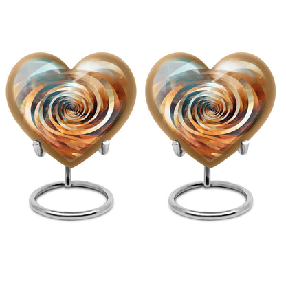 spiral heart urn