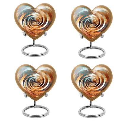 spiral heart urn