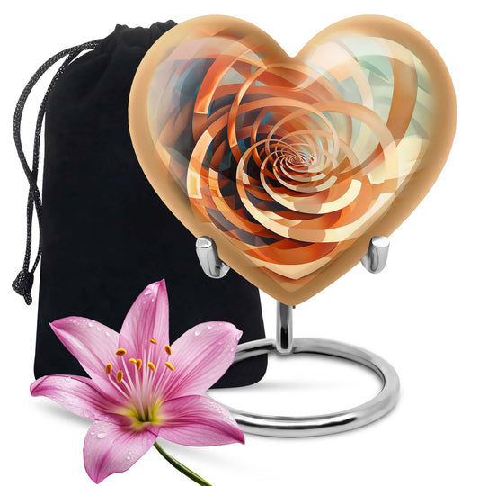 spiral urn for human ashes