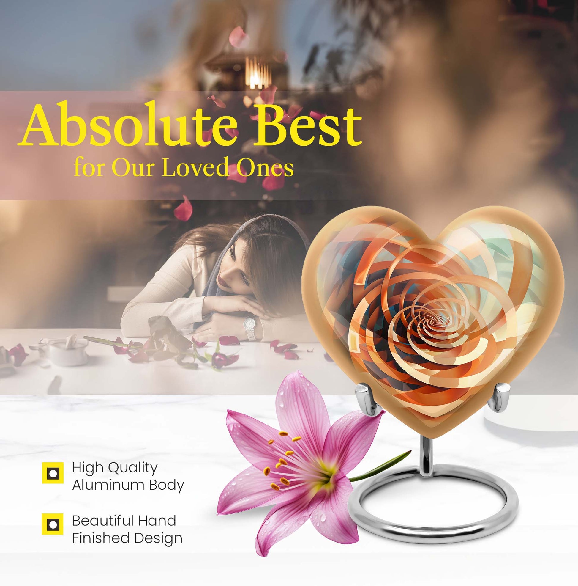 spiral urn for human ashes