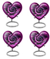 Heart design 10-inch spiral urn for cremation