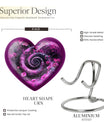 Heart design 10-inch spiral urn for cremation