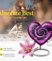 Heart design 10-inch spiral urn for cremation