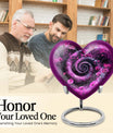 Heart design 10-inch spiral urn for cremation