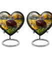 Heart Design Football Urn, Memorial Large Urn for Ashes