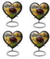 Heart Design Football Urn, Memorial Large Urn for Ashes