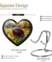 Heart Design Football Urn, Memorial Large Urn for Ashes