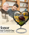 Heart Design Football Urn, Memorial Large Urn for Ashes
