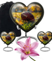 Heart Design Football Urn, Memorial Large Urn for Ashes