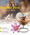Heart-shaped, 10-inch football memorial urn