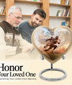 Heart-shaped, 10-inch football memorial urn