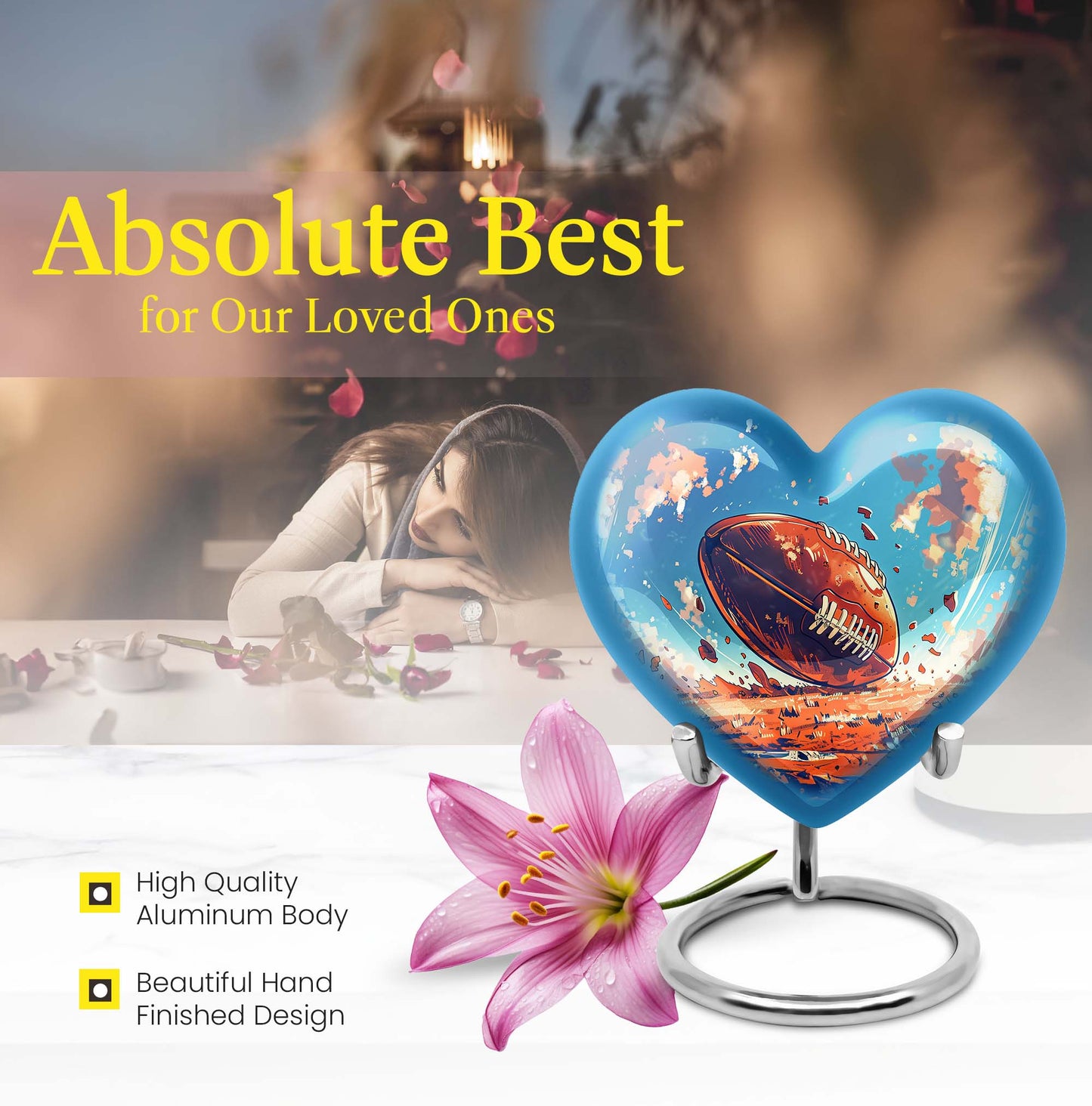  burial urn for cremation ashes