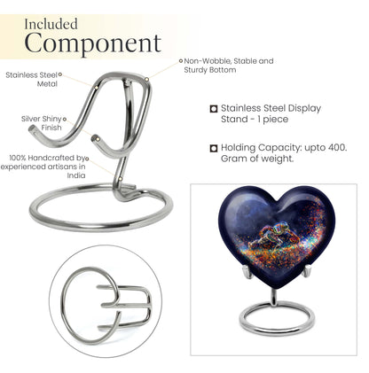 heart-shaped football urn for ashes