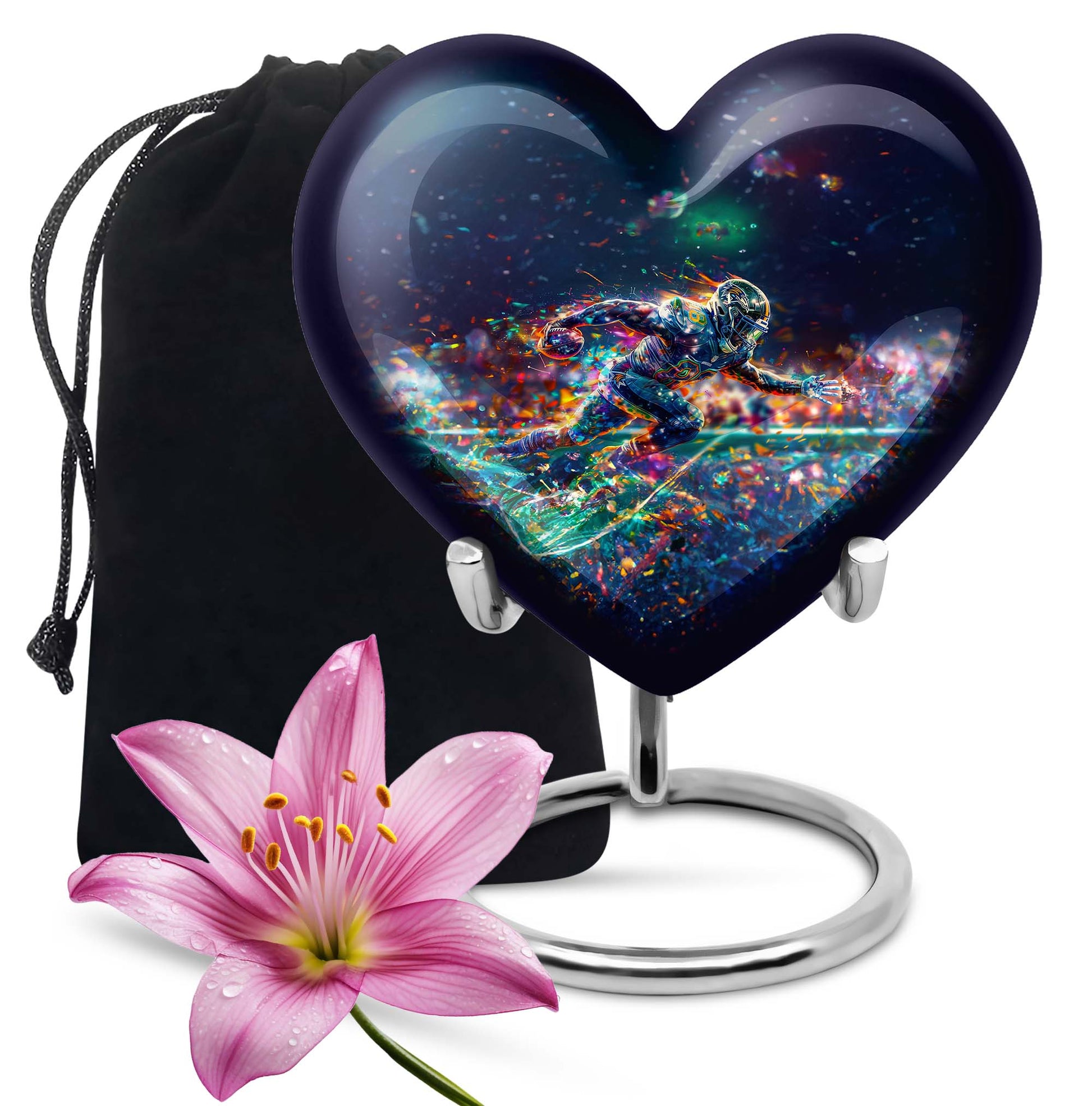 Basketball Tribute: Male Cremation Memorial Urn