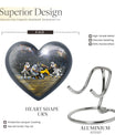 heart-shaped football urn