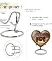10-inch heart-shaped memorial football urn 