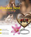 10-inch heart-shaped memorial football urn 