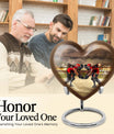 10-inch heart-shaped memorial football urn 