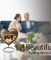 10-inch heart-shaped memorial football urn 