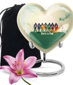 Football Urn heart design