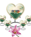 Football Urn heart design