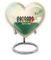 Football Urn heart design