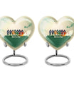 Football Urn heart design
