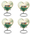 Football Urn heart design