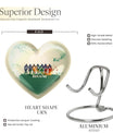 Football Urn heart design